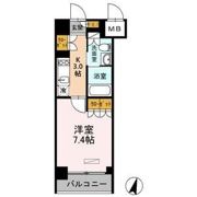 カスタリア武蔵小杉の間取り画像
