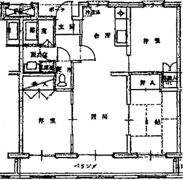 サングリッタ一ッ葉の間取り画像