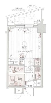 パークウェル曙橋駅前の間取り画像