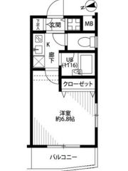 プレール・ドゥーク西新宿の間取り画像