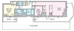 クレストコート旗の台の間取り画像