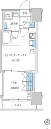 レジディア蒲田プレイスの間取り画像