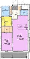 アーベイン松山の間取り画像