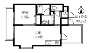 エクセレントフラッツ品川の間取り画像