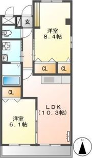 ハライソⅠの間取り画像