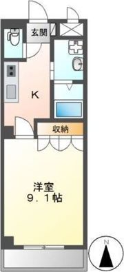サンライズKの間取り画像