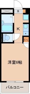 オクトワール宮崎北の間取り画像