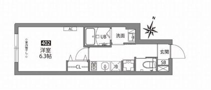 FABRIC中井の間取り画像
