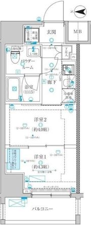 スパシエ蒲田グランドタワーの間取り画像