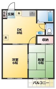 ノースヒルズ平和台の間取り画像