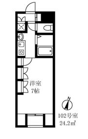 K2フラットの間取り画像
