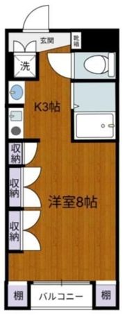 K2フラットの間取り画像