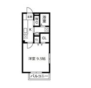 イーストハイコーポ西中原の間取り画像