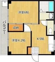 コーポ落合の間取り画像