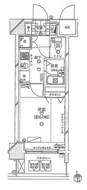 ガリシア早稲田の間取り画像
