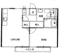 サンガーデン有東 Aの間取り画像