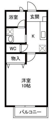 グリーンヒルズ B棟の間取り画像