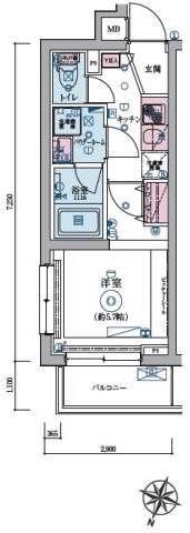 リヴシティ恵比寿の間取り画像