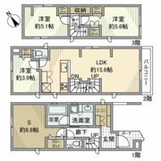 山王戸建の間取り画像