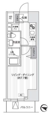 Primal Gotandaの間取り画像