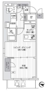 Primal Gotandaの間取り画像
