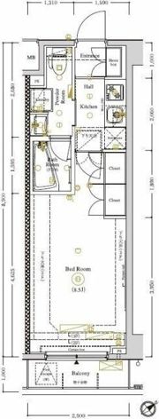 AXAS武蔵小山アジールコートの間取り画像