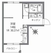 プラティーク門前仲町の間取り画像