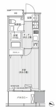桜ヒルズ九段北の間取り画像