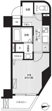 ハラスパジオ下北沢の間取り画像