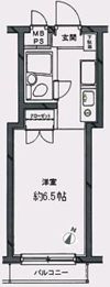 日神パレステージ代田橋の間取り画像