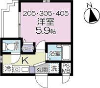 グルワール代田橋の間取り画像