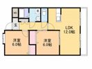 フィールドゴッド21 B棟(西ノ後)の間取り画像