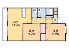 フィールドゴッド21 B棟(西ノ後)の間取り画像