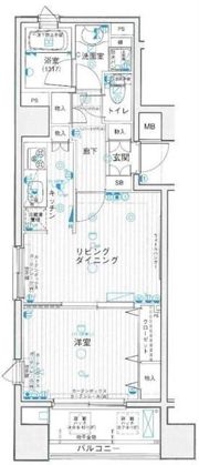 パークウェル秋葉原の間取り画像