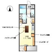 トウリ ルームズ徳川東の間取り画像