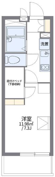 レオパレスコンフォニティの間取り画像