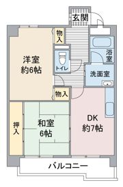 レジデンス千代田の間取り画像
