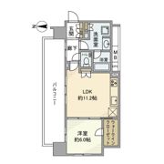 プラウドタワー名古屋伏見の間取り画像