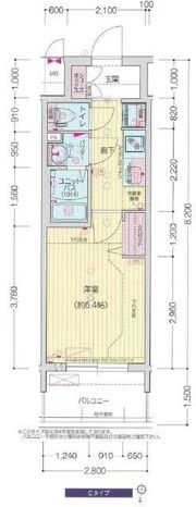 プレサンス伏見アーバンベースの間取り画像