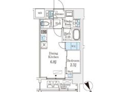 ベルファース八丁堀Westの間取り画像