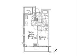 ONE ROOF FLAT TSUKISHIMAの間取り画像