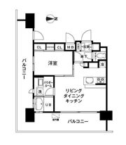 レジディア大森東の間取り画像