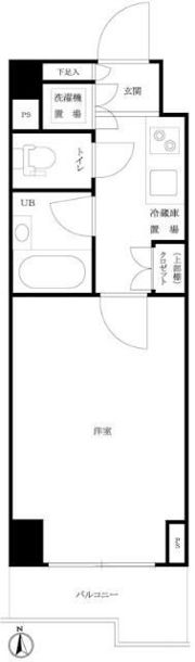 ルーブル西早稲田弐番館の間取り画像