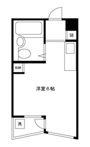 フラット袋の間取り画像