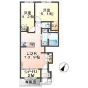 【新築】清水区船原アパートの間取り画像