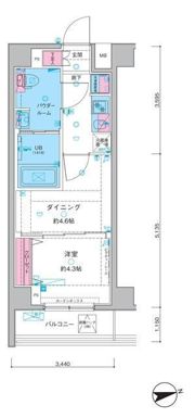 ガリシア中野新井薬師の間取り画像