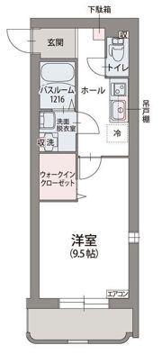 クレール ウェストの間取り画像
