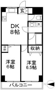 グローリス中野の間取り画像