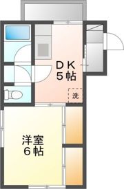 コーポ北安東の間取り画像