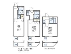 レオパレス北新宿の間取り画像